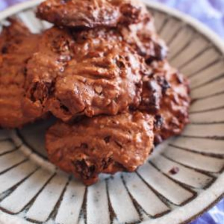 オイル・砂糖抜きのチョコだらけクッキー